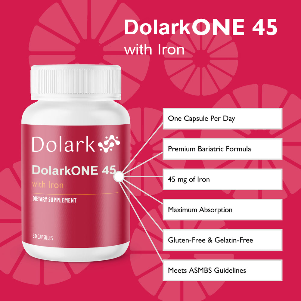 DOLARK CelebrateONE 45 Once Daily Bariatric Multivitamin with Iron Capsules