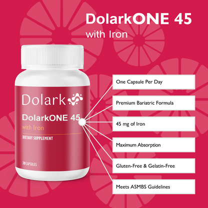 DOLARK CelebrateONE 45 Once Daily Bariatric Multivitamin with Iron Capsules