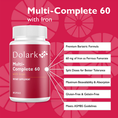 DOLARK Multi-Complete 60 Bariatric Multivitamin with Iron Capsules