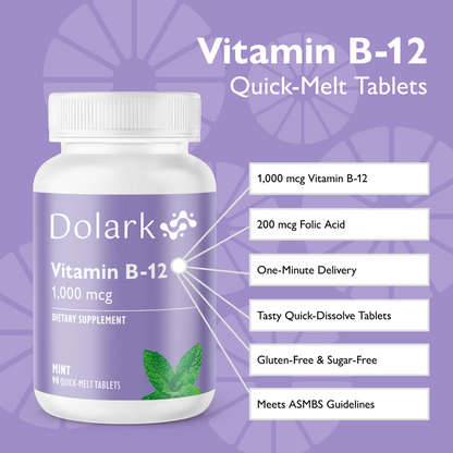 DOLARK Vitamin B-12 1000mcg Quick-Melt