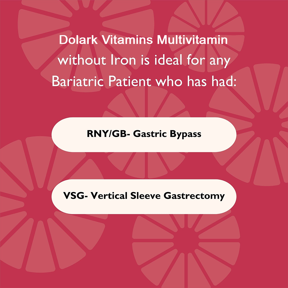 DOLARK Bariatric Multivitamin Capsules, Iron Free