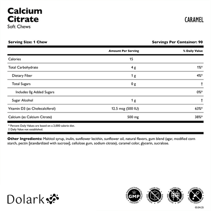 DOLARK Calcium Citrate Soft Chews™