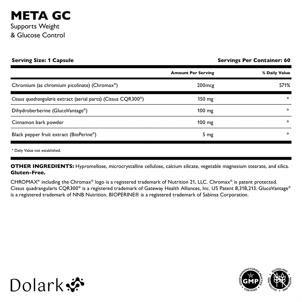 DOLARK META GC Glucose Control & Weight Loss Support Capsules